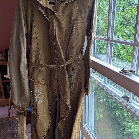 Asymmetric Cotton Canvas Coat - Picture 11 of 11